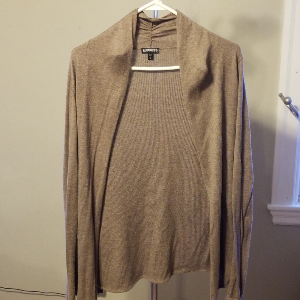 Express brown cardigan